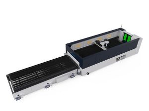 Máy cắt laser sợi kim loại có độ chính xác cao 500w đầu cắt ray